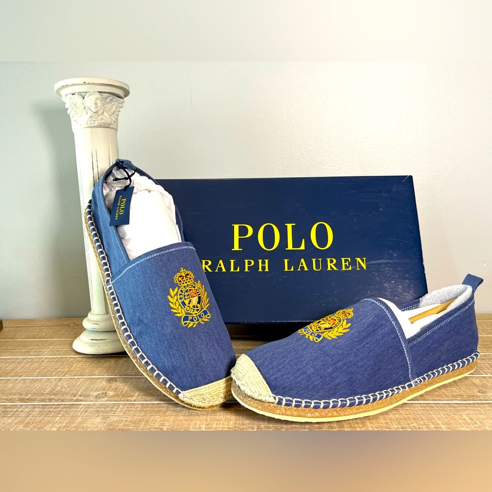 Polo Ralph Lauren Barron-SH-CSL Men's Navy Shoes Size 10.5